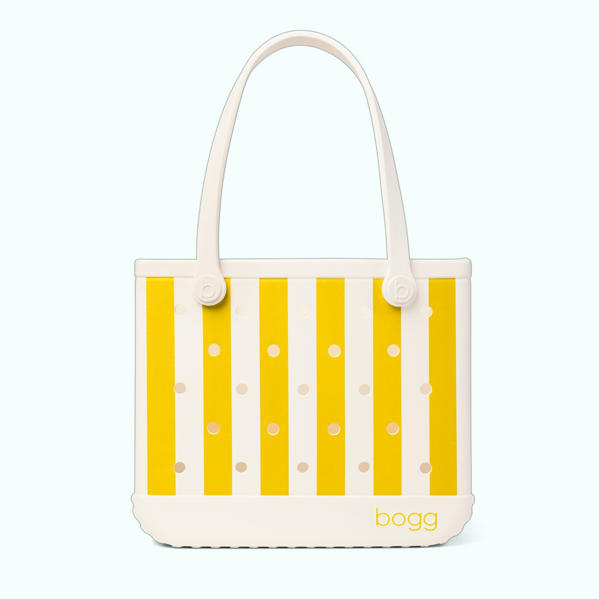 Baby Bogg Bag Limoncello Yellow Stripe Large Capacity Beach Carryall Washable Large Capacity with Non Slip Bottom for Camping Trips Travel Organizer Vacation Essentials for Women