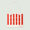 Baby Bogg Bag Buoy Red Stripe Beach Club Waterproof Tote Stylish Tip Resistant Extra Wide Opening for Cruise Travel