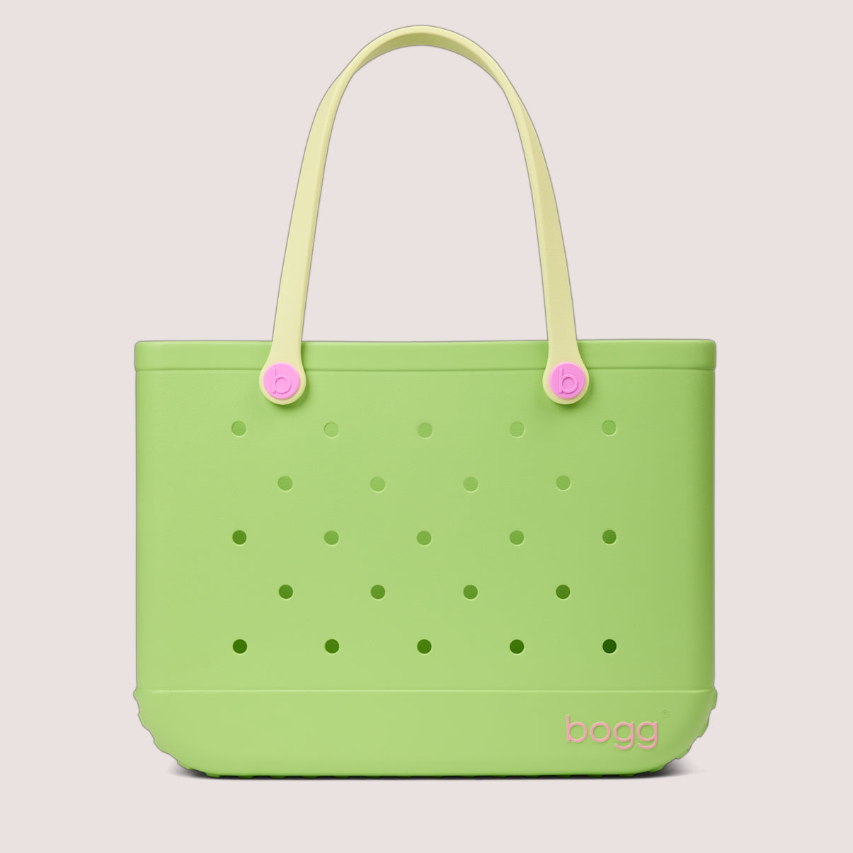 Original Bogg Bag Lime In The Coconut Large Capacity Beach Carryall Sandproof Sandproof with Extra Storage Compartments for Tropical Vacations Travel Organizer Vacation Essentials for Women