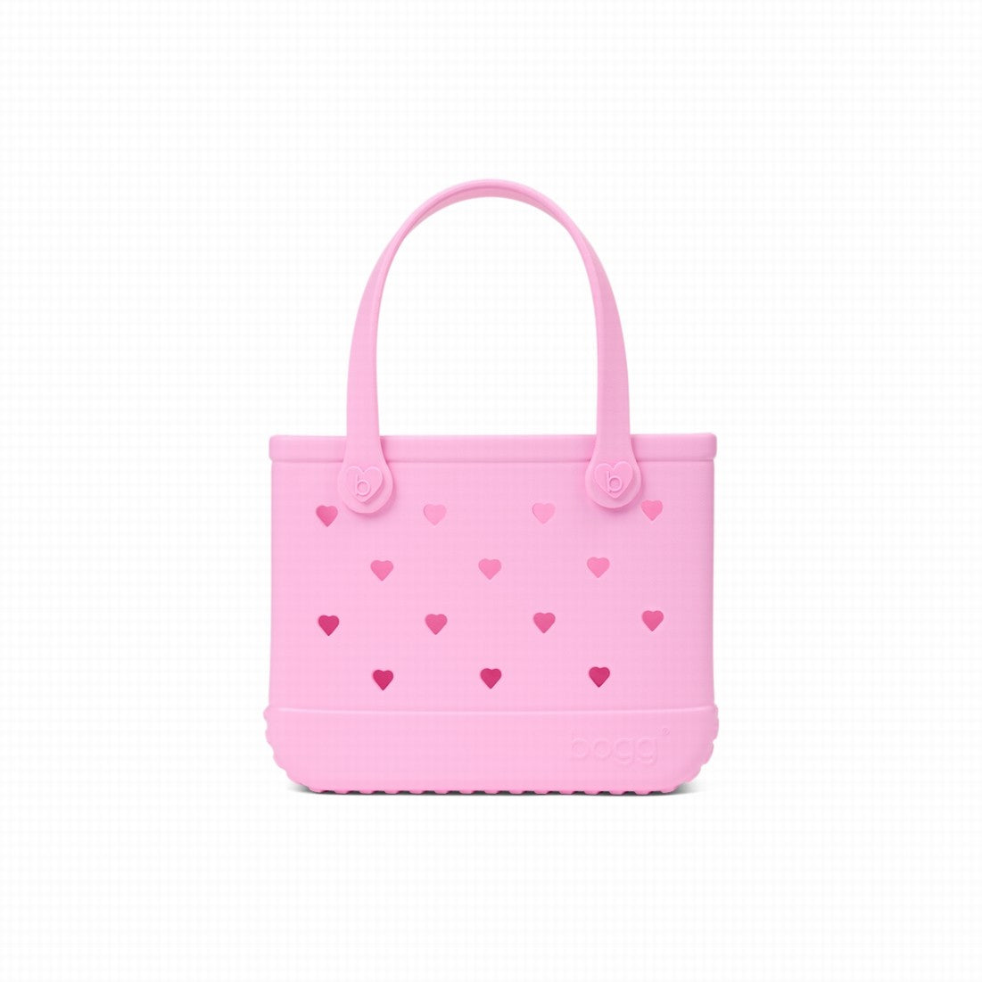 Bitty Bogg Bag Cut Out Heart Pink Taffy Island Getaway Carryall Ultra Durable Sandproof Reinforced Grip Handles for Summer Adventures
