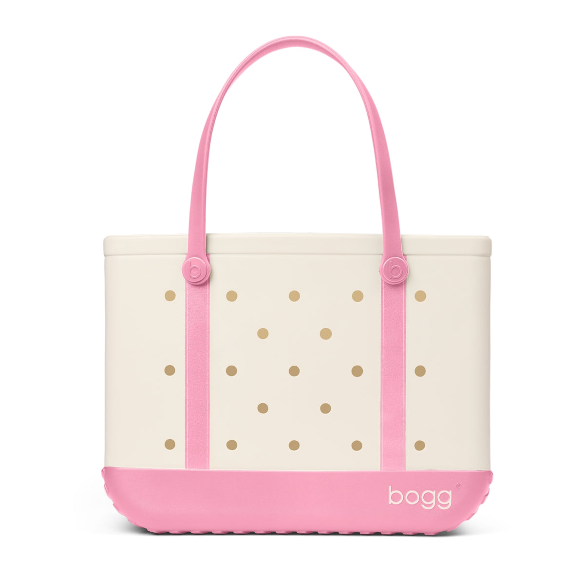 Original Bogg Bag Varsity Blowing Pink Bubbles Seaside Adventure Tote Flexible Multi Purpose Non Slip Bottom Design for Weekend Travel