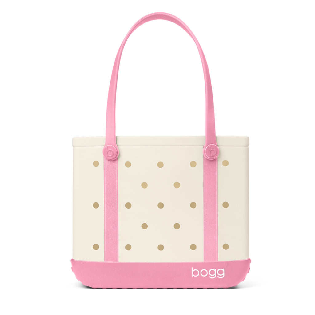 Baby Bogg Bag Varsity Blowing Pink Bubbles Family Size Beach Organizer Lightweight Durable with Cosmetic Organizer for Weekend Getaways Travel Organizer Vacation Essentials for Women