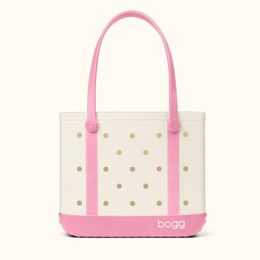 Baby Bogg Bag Varsity Blowing Pink Bubbles Women's Waterproof Beach Tote Lightweight Oversized with Travel Accessory Pouch for Water Sports Travel Organizer Vacation Essentials for Women