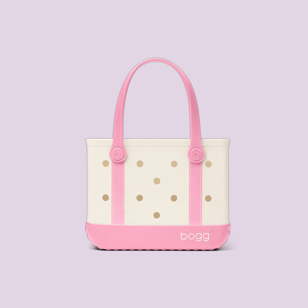 Bitty Bogg Bag Varsity Blowing Pink Bubbles Sunny Getaway Carryall Lightweight Travel Friendly Deep Storage Interior for Outdoor Sports