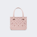Bitty Bogg Bag Quilted Rose Petal Water Sports Travel Tote Durable Lightweight with Reinforced Handles for Family Beach Days Travel Organizer Vacation Essentials for Women