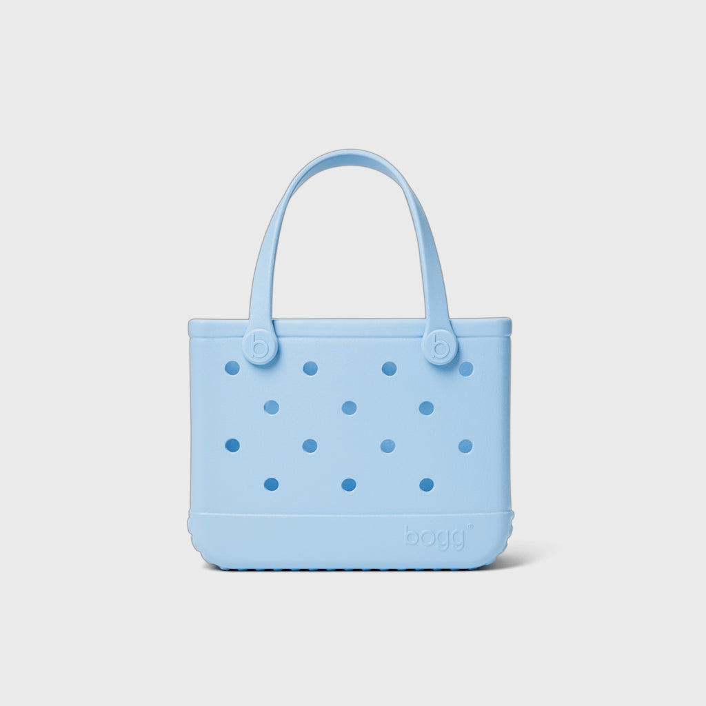 Bitty Bogg Bag Blue Skies and Bogg Bag Easy Clean Rubber Tote Oversized Lightweight with Adjustable Shoulder Strap for Boat Trips Travel Organizer Vacation Essentials for Women