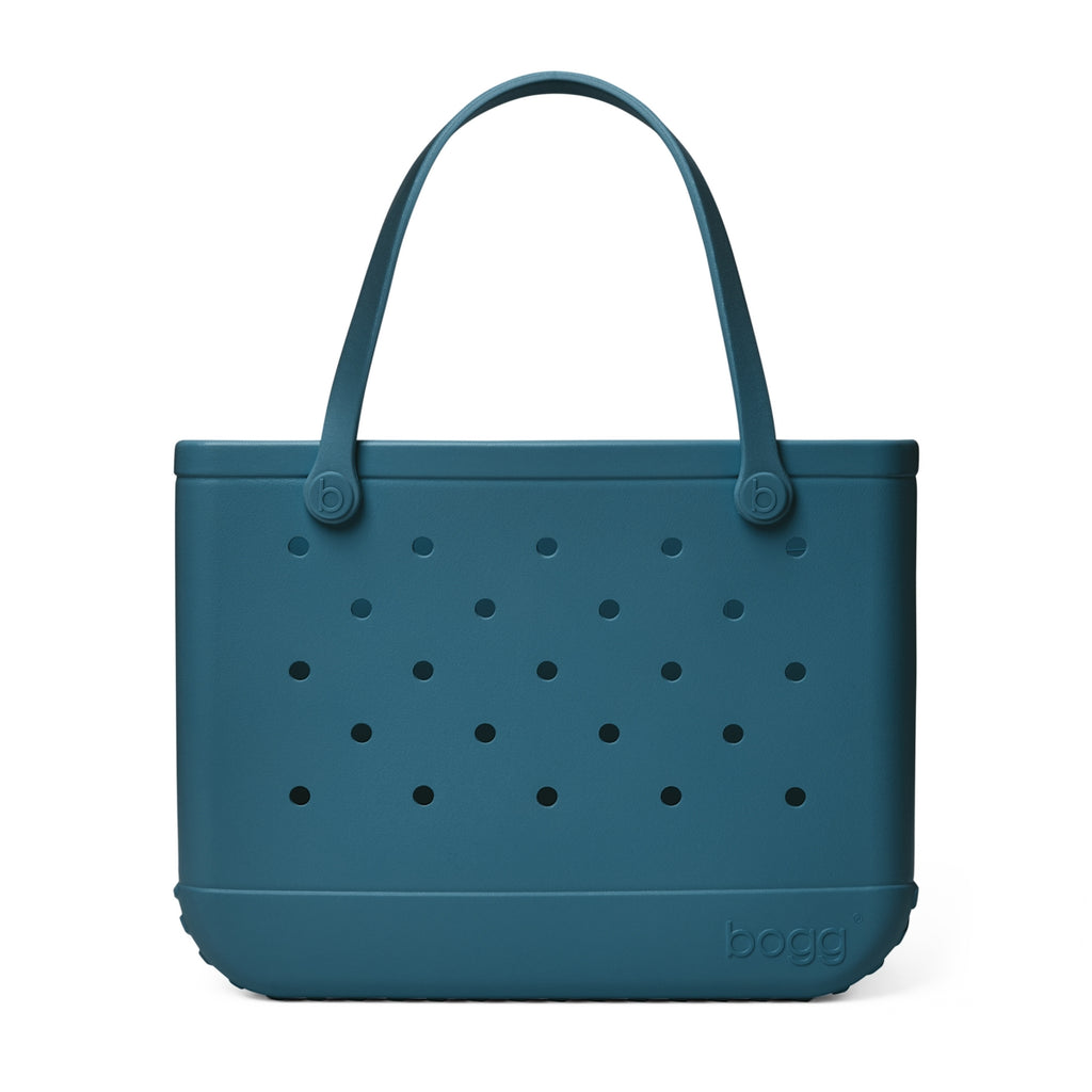 Original Bogg Bag Blue Lagoon Oversized Beach Travel Tote Lightweight Sandproof with Adjustable Shoulder Strap for Boat Trips Travel Organizer Vacation Essentials for Women