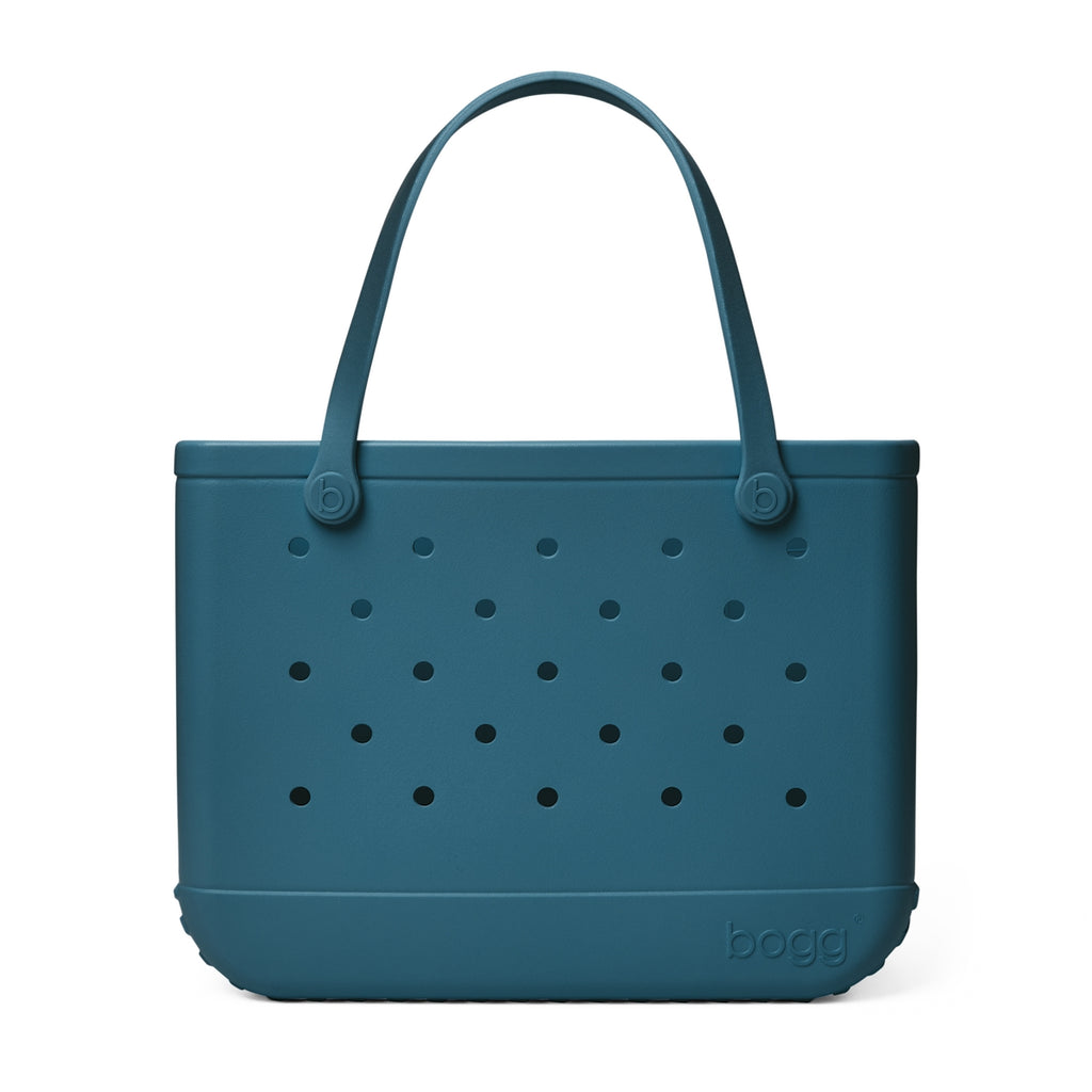 Original Bogg Bag Blue Lagoon Lightweight Waterproof Carryall Lightweight Lightweight with Non Slip Bottom for Family Beach Days Travel Organizer Vacation Essentials for Women