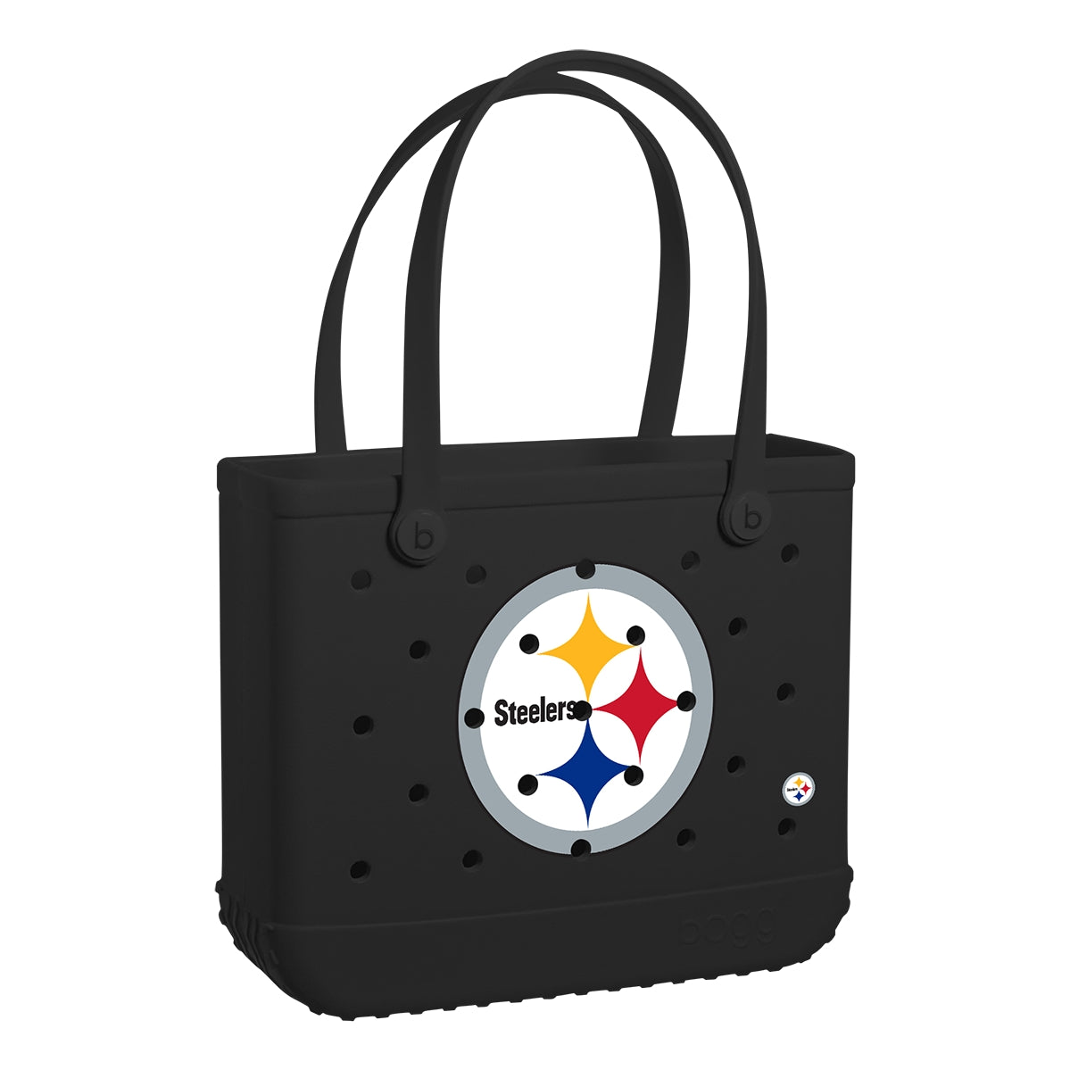 Baby Bogg Bag Pittsburgh Steelers Resort Vacation Beach Tote Tip Resistant Waterproof with Makeup Bag for Family Beach Days Travel Organizer Vacation Essentials for Women