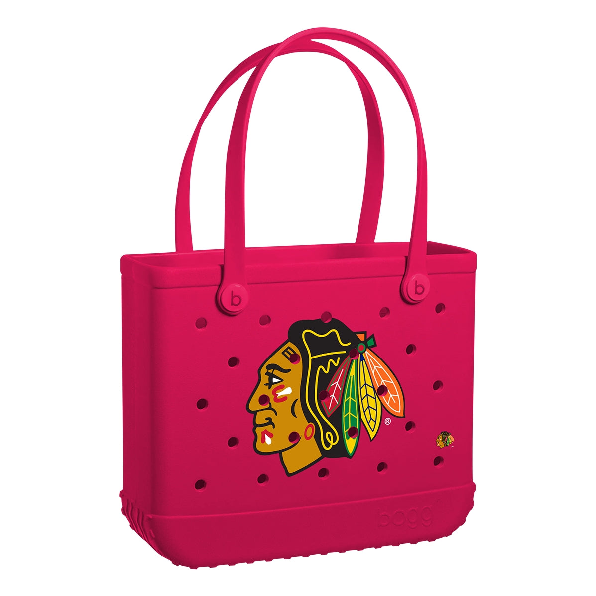 Baby Bogg Bag Chicago Blackhawks Family Beach Day Carryall Tip Resistant Easy Clean with Waterproof Phone Pouch for Summer Travel Travel Organizer Vacation Essentials for Women