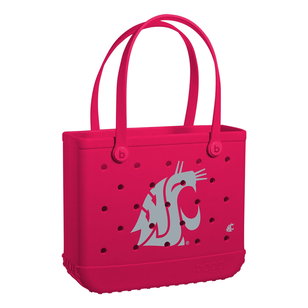 Baby Bogg Bag Washington State Cougars Waterproof EVA Beach Tote Bag Travel Friendly Washable with Reinforced Handles for Weekend Getaways Travel Organizer Vacation Essentials for Women