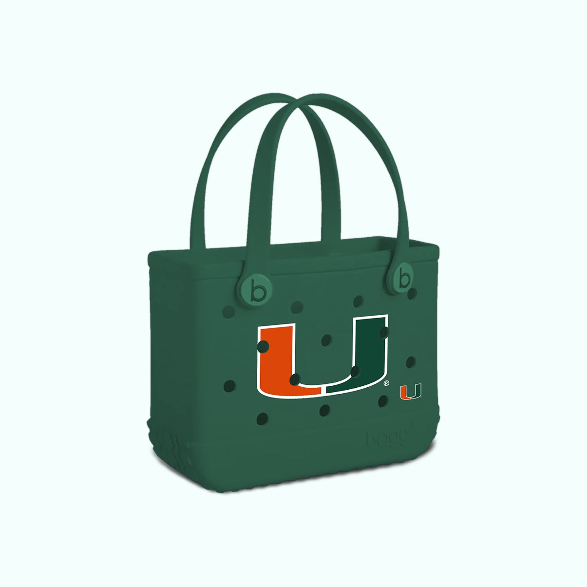 Bitty Bogg Bag Miami Hurricanes Outdoor Journey Tote Luxury Waterproof Extra Wide Opening for Summer Adventures