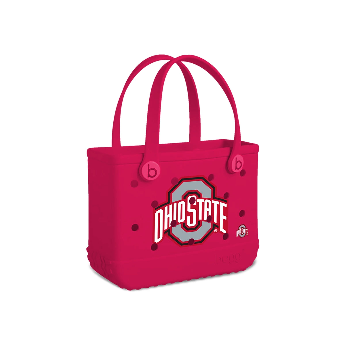 Bitty Bogg Bag Ohio State Buckeyes Multi Purpose Travel Carryall Oversized Waterproof with Spacious Interior for Summer Travel Travel Organizer Vacation Essentials for Women