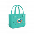 Bitty Bogg Bag Miami Dolphins Seaside Family Tote Lightweight Sandproof Reinforced Grip Handles for Cruise Travel