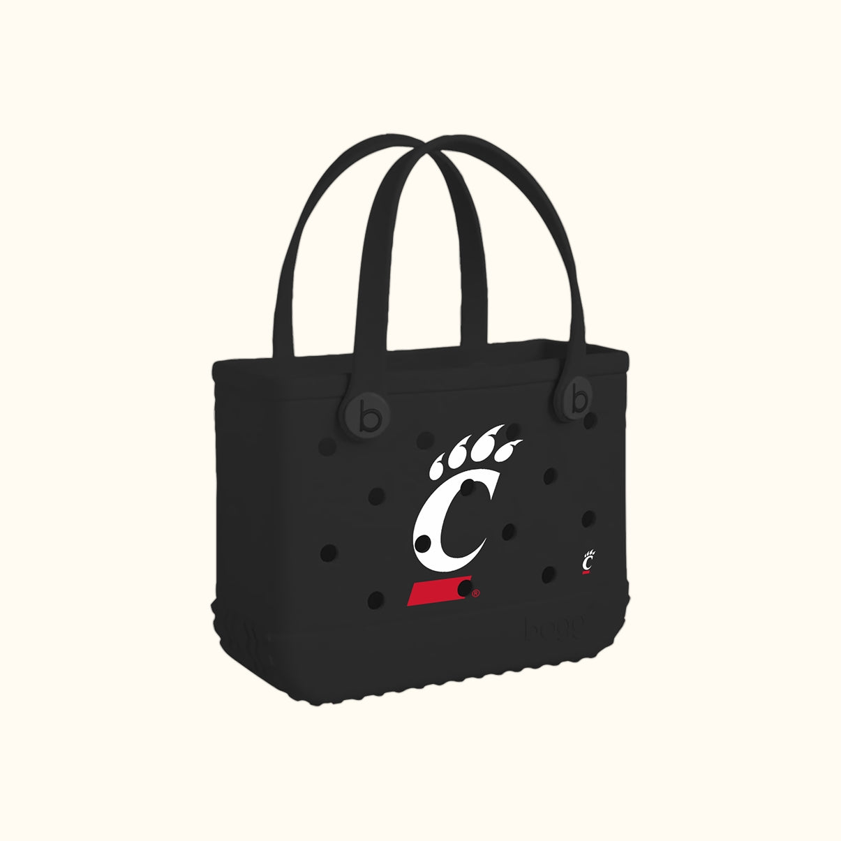 Bitty Bogg Bag Cincinnati Bearcats Open Top Beach Organizer Oversized Lightweight with Easy Clean Surface for Beach Vacation Travel Organizer Vacation Essentials for Women