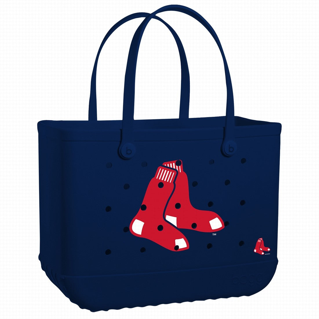 Original Bogg Bag Boston Red Sox Adventure Ready Beach Tote Stylish Easy Clean Reinforced Grip Handles for Women