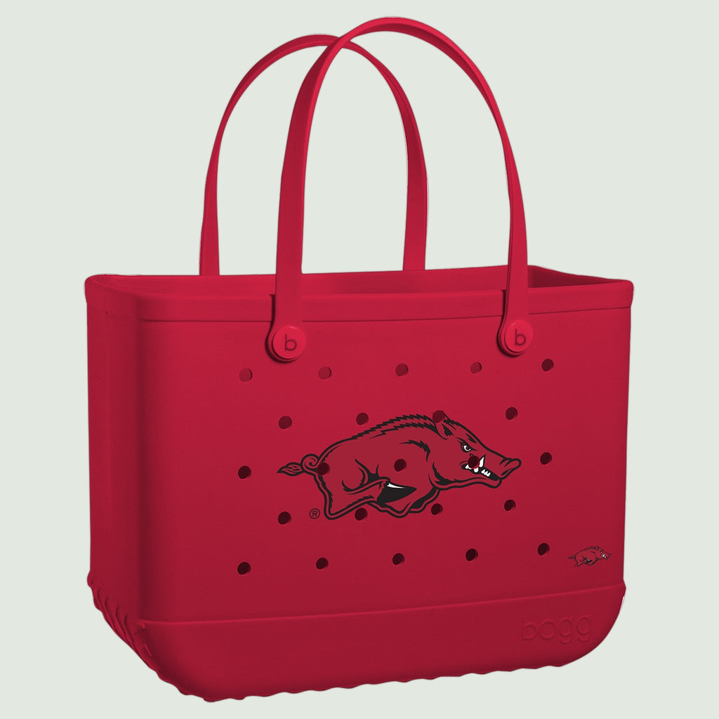 Original Bogg Bag Arkansas Razorbacks Outdoor Leisure Organizer Portable Tip Resistant Waterproof Phone Pouch Included for Weekend Travel