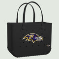 Original Bogg Bag Baltimore Ravens Outdoor Adventure Pool Tote Oversized Large Capacity with Non Slip Bottom for Beach Vacation Travel Organizer Vacation Essentials for Women