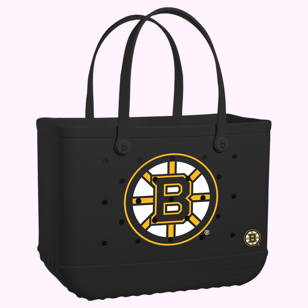 Original Bogg Bag Boston Bruins Vacation Essentials Beach Organizer Lightweight Washable with Makeup Bag for Camping Trips Travel Organizer Vacation Essentials for Women