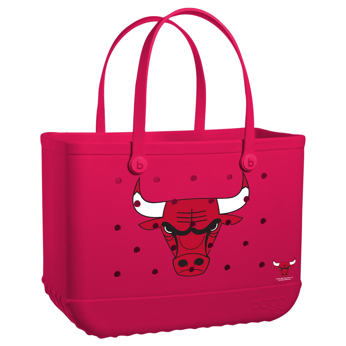 Original Bogg Bag Chicago Bulls Lake Day Waterproof Tote Lightweight Quick Dry Adjustable Shoulder Strap for Women