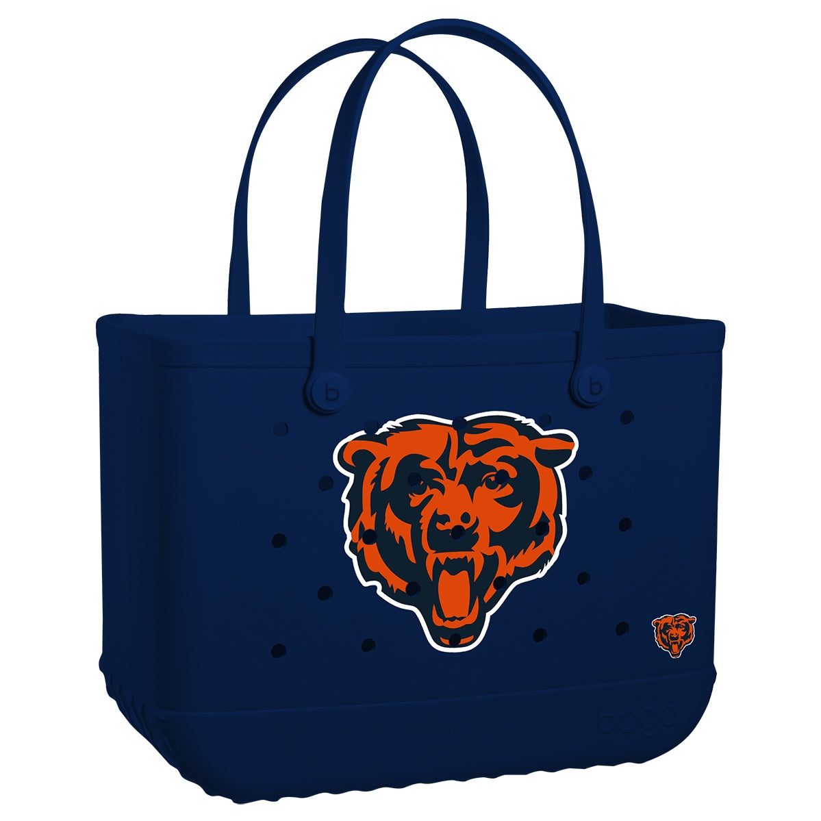 Original Bogg Bag Chicago Bears Tropical Resort Beach Bag Lightweight Large Capacity Extra Wide Opening for Resort Vacations