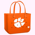 Original Bogg Bag Clemson Tigers Travel Friendly Beach Organizer Easy Clean Lightweight with Easy Clean Surface for Family Beach Days Travel Organizer Vacation Essentials for Women