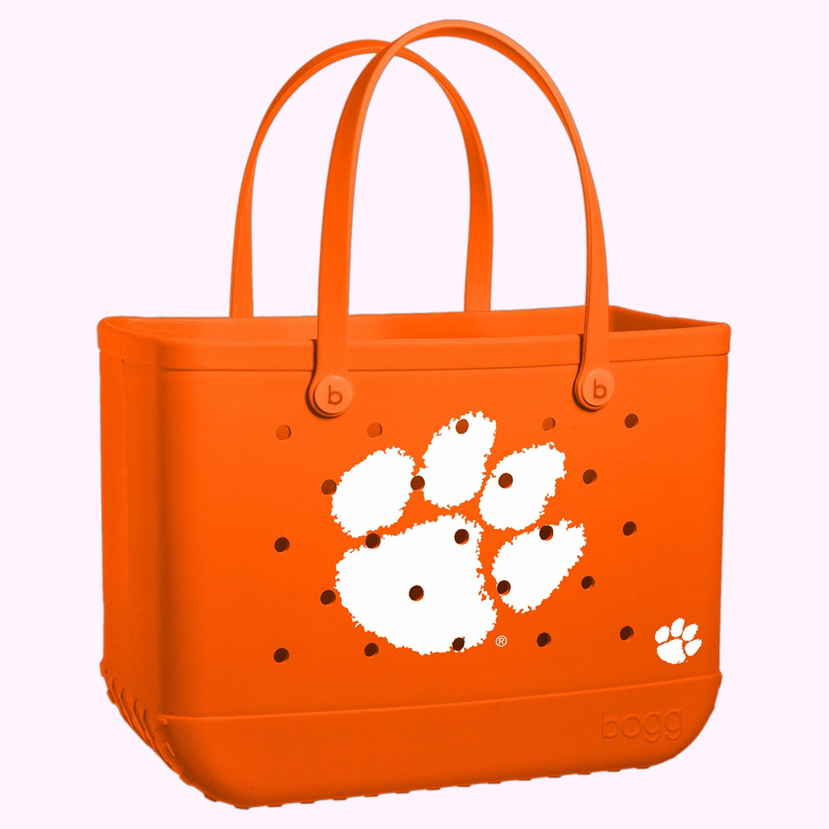 Original Bogg Bag Clemson Tigers Travel Friendly Beach Organizer Easy Clean Lightweight with Easy Clean Surface for Family Beach Days Travel Organizer Vacation Essentials for Women
