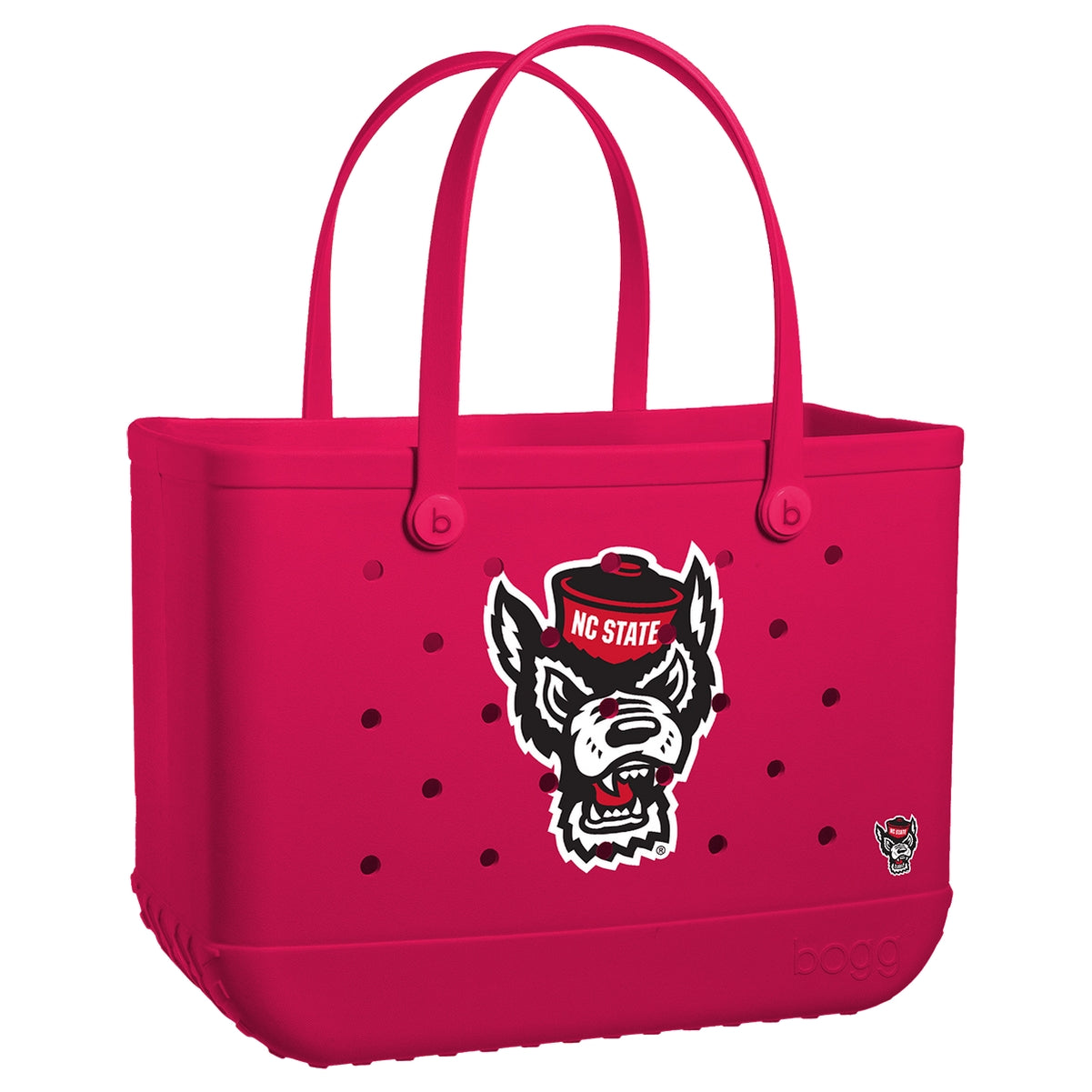 Original Bogg Bag NC State Wolfpack Summer Beach Accessories Bag Washable Travel Friendly with Easy Clean Surface for Picnic Days Travel Organizer Vacation Essentials for Women