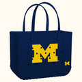 Original Bogg Bag Michigan Wolverines Water Sports Travel Tote Lightweight Durable with Cosmetic Organizer for Boat Trips Travel Organizer Vacation Essentials for Women
