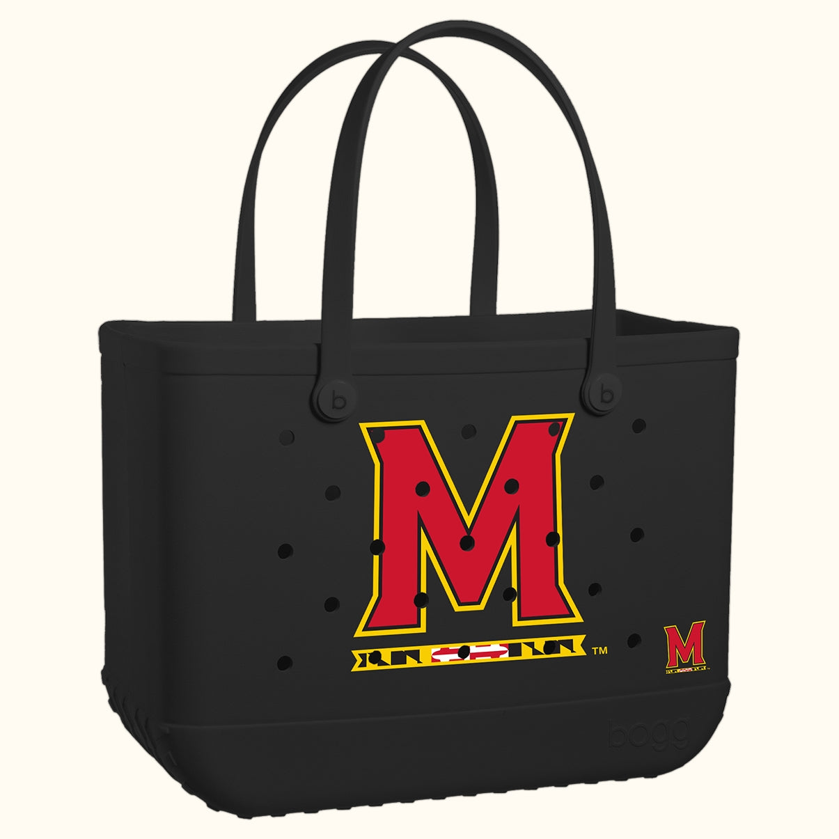 Original Bogg Bag Maryland Terrapins Ocean Breeze Carryall Portable Tip Resistant Easy Maintenance Surface for Summer Adventures