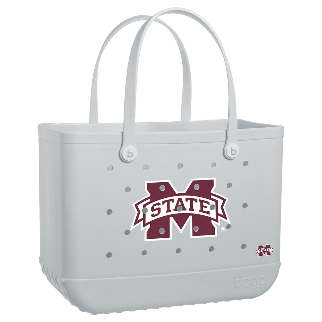 Original Bogg Bag Mississippi State Bulldogs Beach Vacation Carryall Heavy Duty Quick Dry Non Slip Bottom Design for Family Trips