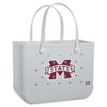 Original Bogg Bag Mississippi State Bulldogs Beach Vacation Carryall Heavy Duty Quick Dry Non Slip Bottom Design for Family Trips
