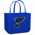 Original Bogg Bag St. Louis Blues Summer Beach Accessories Bag Waterproof Oversized with Spacious Interior for Pool Days Travel Organizer Vacation Essentials for Women