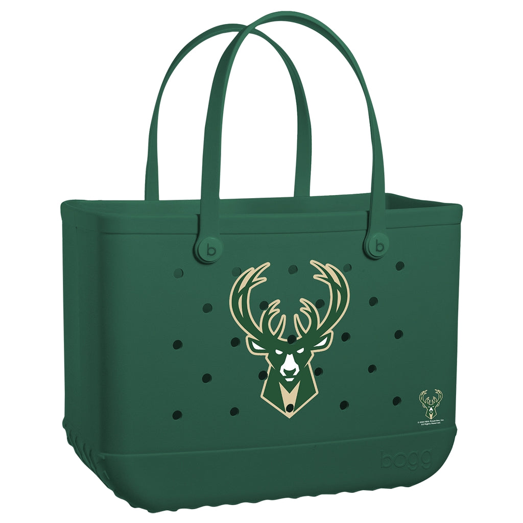 Original Bogg Bag Milwaukee Bucks Cruise Essentials Travel Tote Oversized Sandproof with Easy Clean Surface for Weekend Getaways Travel Organizer Vacation Essentials for Women