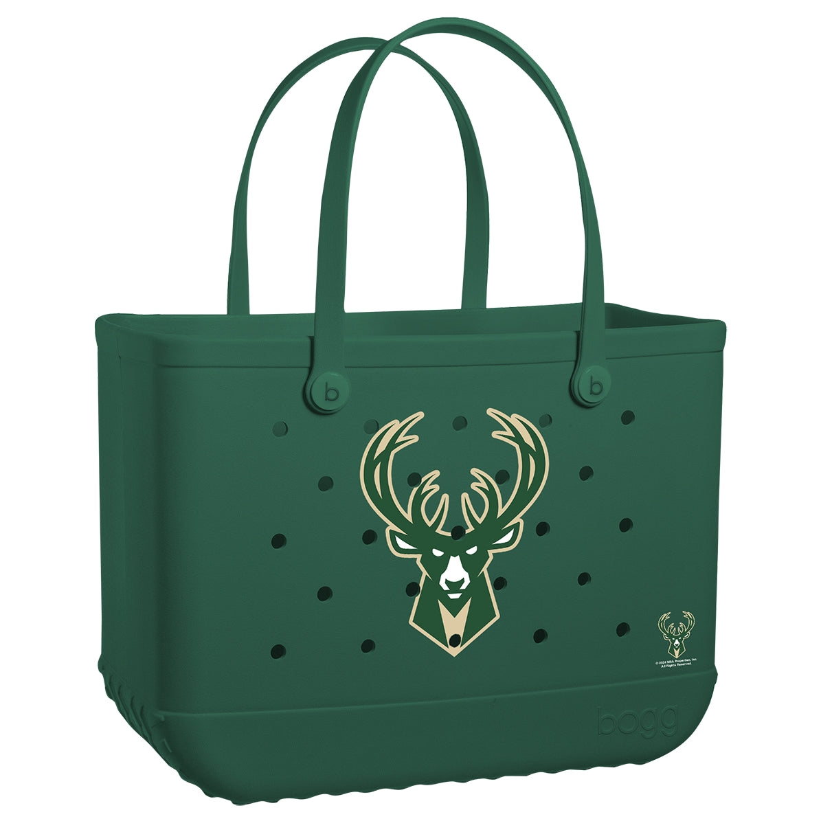 Original Bogg Bag Milwaukee Bucks Cruise Essentials Travel Tote Oversized Sandproof with Easy Clean Surface for Weekend Getaways Travel Organizer Vacation Essentials for Women