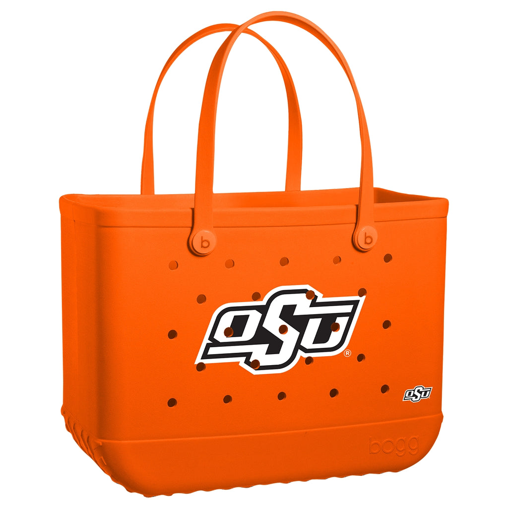 Original Bogg Bag Oklahoma State Cowboys Women's Waterproof Beach Tote Tip Resistant Durable with Easy Clean Surface for Boat Trips Travel Organizer Vacation Essentials for Women