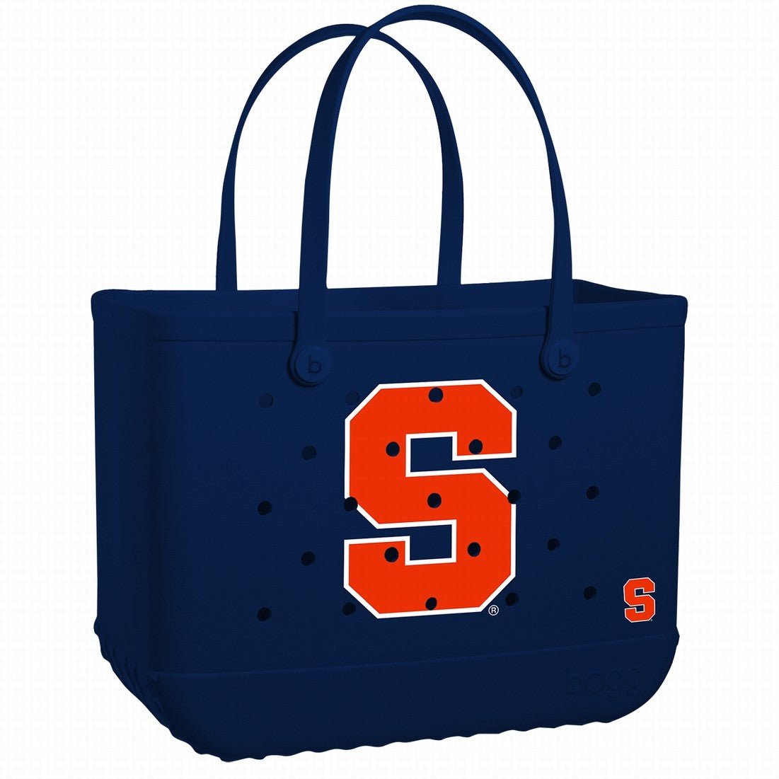 Original Bogg Bag Syracuse Orange Travel Friendly Beach Organizer Washable Travel Friendly with Non Slip Bottom for Outdoor Adventures Travel Organizer Vacation Essentials for Women