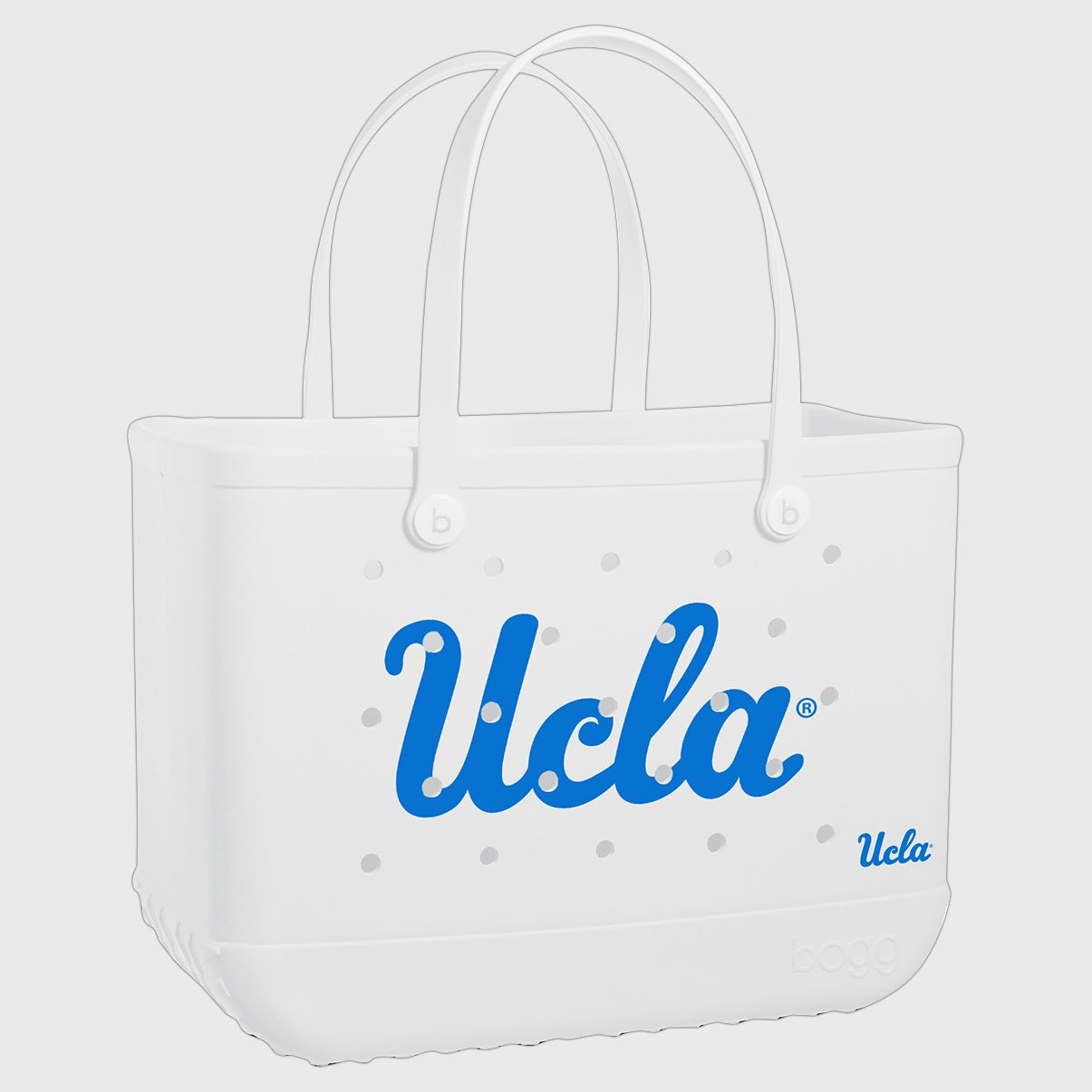 Original Bogg Bag UCLA Bruins Summer Beach Accessories Bag Lightweight Durable with Extra Storage Compartments for Boat Trips Travel Organizer Vacation Essentials for Women