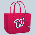Original Bogg Bag Washington Nationals Poolside Storage Carryall Durable Easy Clean with Waterproof Phone Pouch for Family Beach Days Travel Organizer Vacation Essentials for Women
