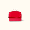 Boggs N' Ends Off to the Races Red Easy Clean Rubber Tote Easy Clean Travel Friendly with Reinforced Handles for Summer Travel Travel Organizer Vacation Essentials for Women