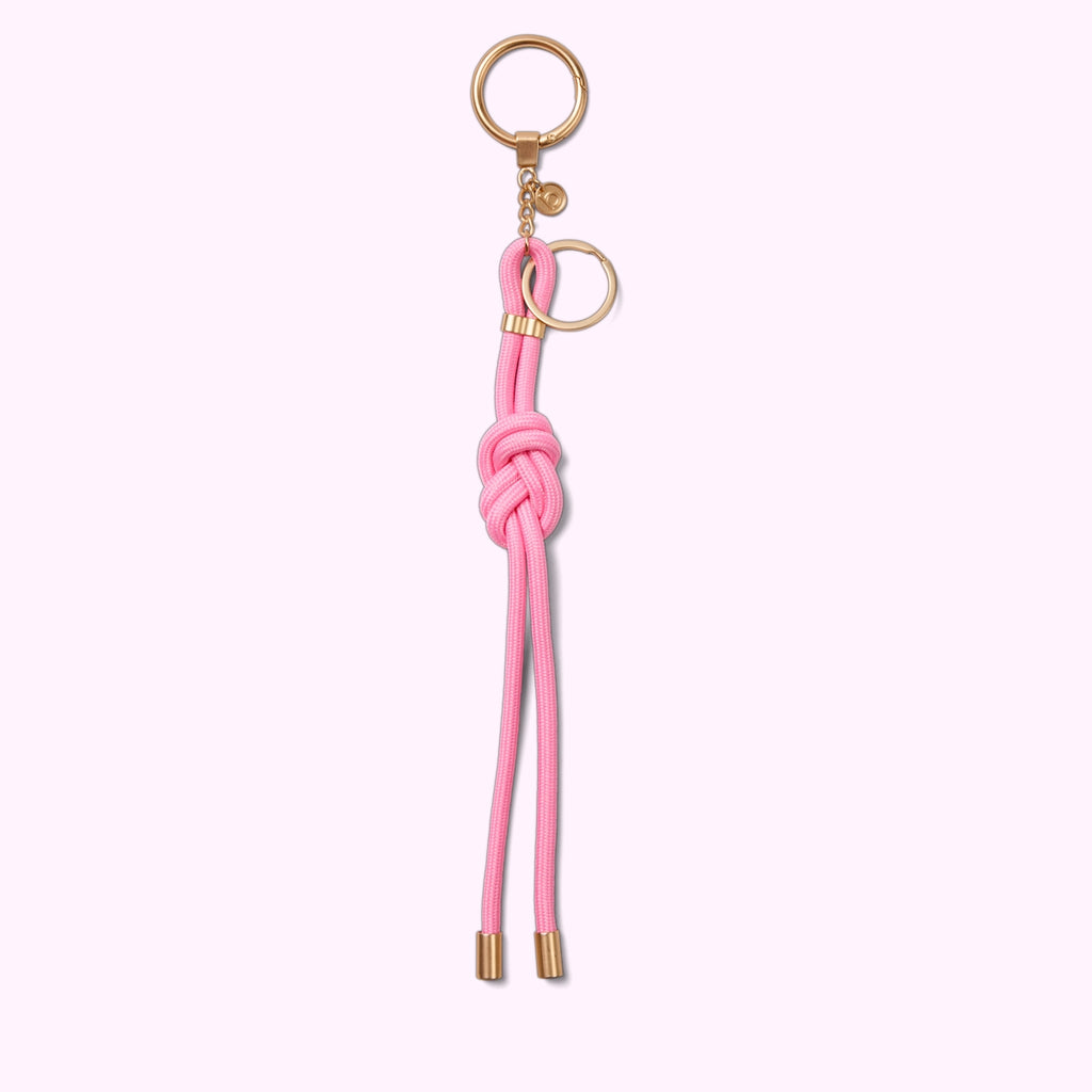 Bogg'd & Charmed Pink Taffy Nautical Rope Yacht Day Travel Organizer Ultra Durable Oversized Waterproof Phone Pouch Included for Cruise Travel