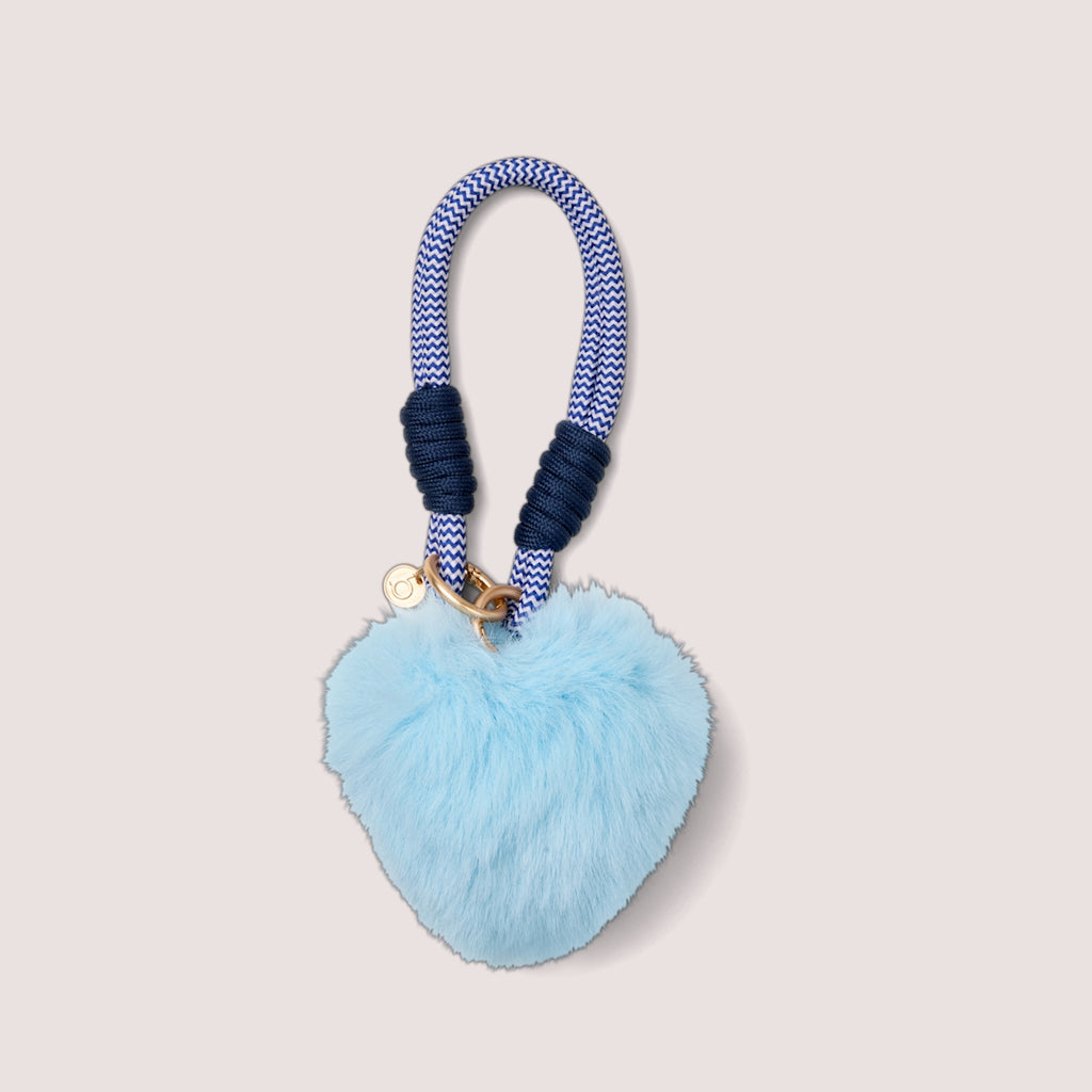 Bogg'd & Charmed Blue Heart Pouf Vacation Essentials Beach Organizer Tip Resistant Lightweight with Cosmetic Organizer for Water Sports Travel Organizer Vacation Essentials for Women