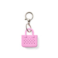 Tiny Tote Keychain Pink Taffy Cruise Ship Essentials Tote Modern Easy Clean Bonus Cosmetic Bag Included for Pool Activities