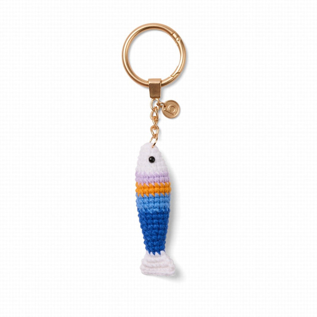 Bogg'd & Charmed Crochet Fish High Tide Travel Friendly Beach Organizer Tip Resistant Tip Resistant with Extra Storage Compartments for Tropical Vacations Travel Organizer Vacation Essentials for Women