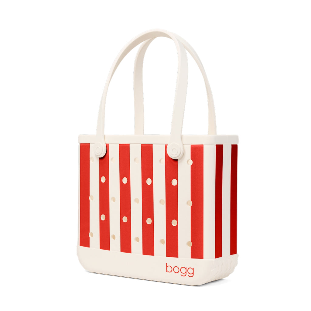 Baby Bogg Bag Buoy Red Stripe Beach Club Waterproof Tote Stylish Tip Resistant Extra Wide Opening for Cruise Travel