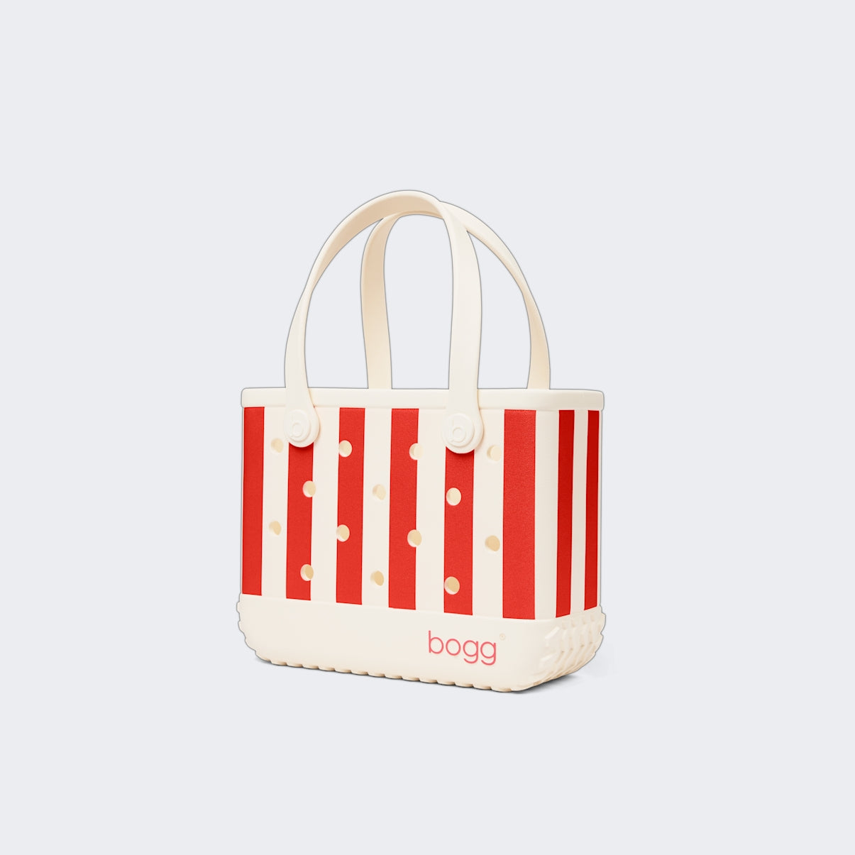 Bitty Bogg Bag Buoy Red Stripe Luxury Resort Pool Tote Tip Resistant Washable with Makeup Bag for Lake Adventures Travel Organizer Vacation Essentials for Women
