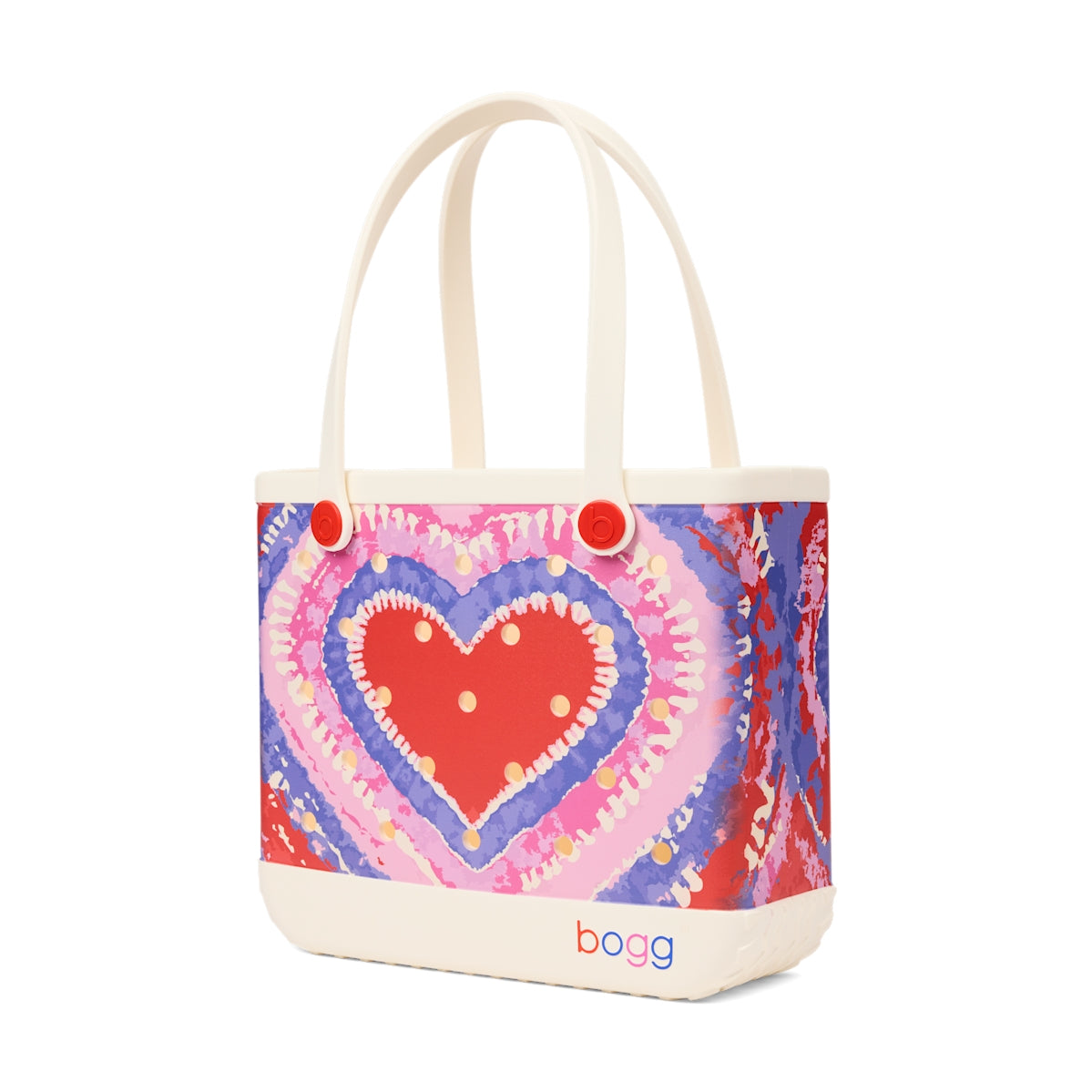 Baby Bogg Bag Dye licious Heart Buoy Red Beach Gear Storage Bag Lightweight Oversized Deep Storage Interior for Boat Excursions