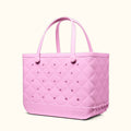 Original Bogg Bag Quilted Pink Taffy Beach Vacation Carryall Functional Oversized Open Top Access Access for Pool Activities