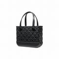 Bitty Bogg Bag Quilted LBD Black Premium EVA Pool Bag Easy Clean Lightweight with Travel Accessory Pouch for Resort Holidays Travel Organizer Vacation Essentials for Women