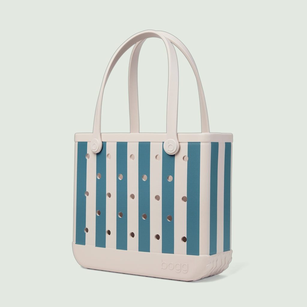 Baby Bogg Bag Dockside Stripe Women's Waterproof Beach Tote Washable Easy Clean with Waterproof Phone Pouch for Cruise Travel Travel Organizer Vacation Essentials for Women